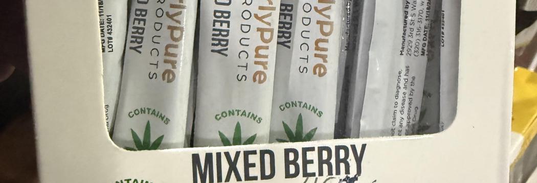 THC Powder Tubes Mixed Berry flavor